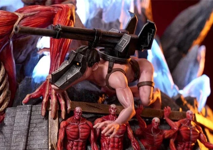 Figurine SNK en Résine Eren 9 Titans Primordiaux Royaume Figurine