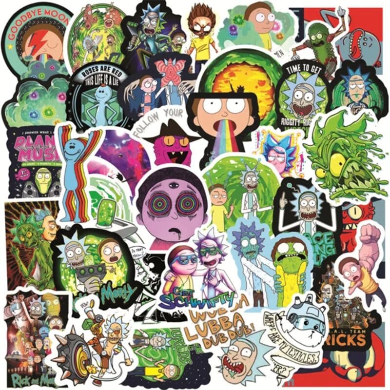 Rick et Morty Bundle 3 Packs (150 stickers)