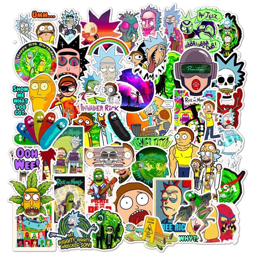 Rick et Morty Bundle 3 Packs (150 stickers)