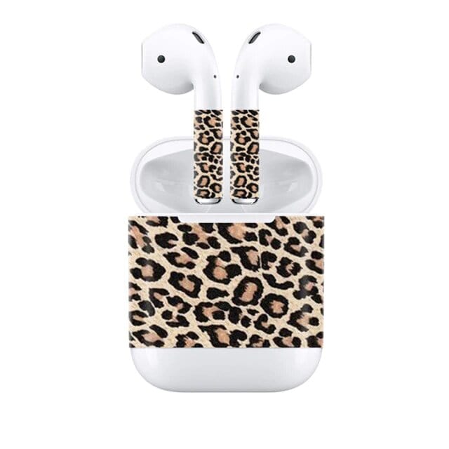 Stickers Airpods Léopard Beige