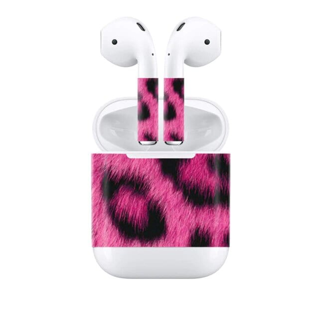 Stickers Airpods Léopard Rose