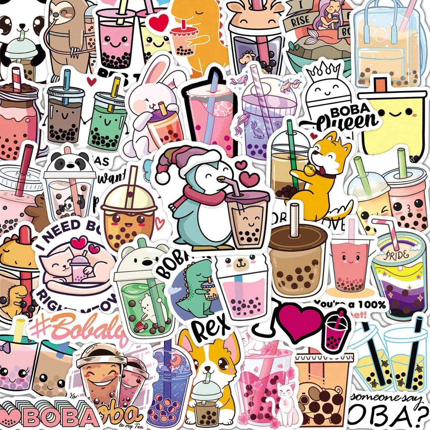 Stickers Bubble Tea <br> (Pack de 47)