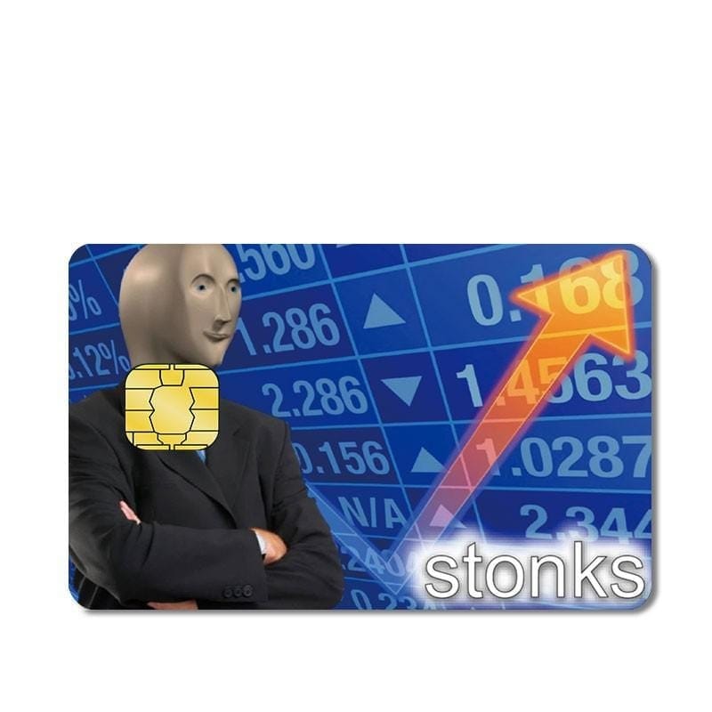 Stickers Carte Bancaire Stonks