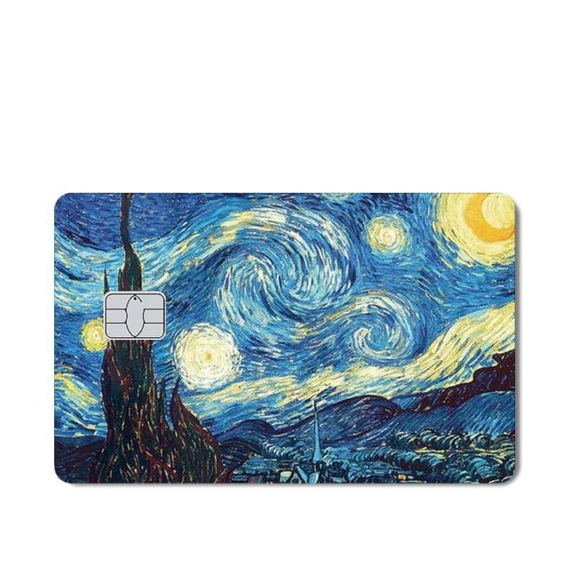 Stickers Carte Bancaire Van Gogh Nuit Étoilée