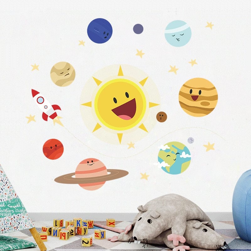 Stickers Chambre Bébé <br>Système Solaire