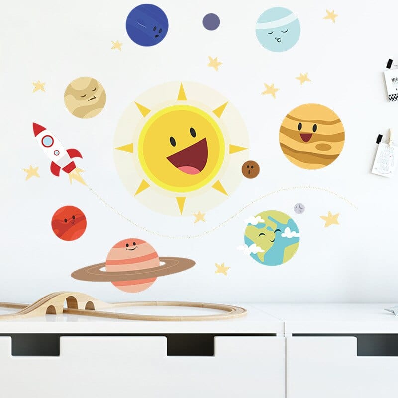 Stickers Chambre Bébé <br>Système Solaire