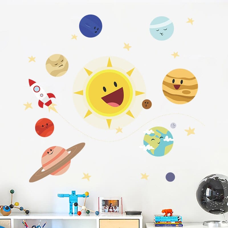 Stickers Chambre Bébé <br>Système Solaire