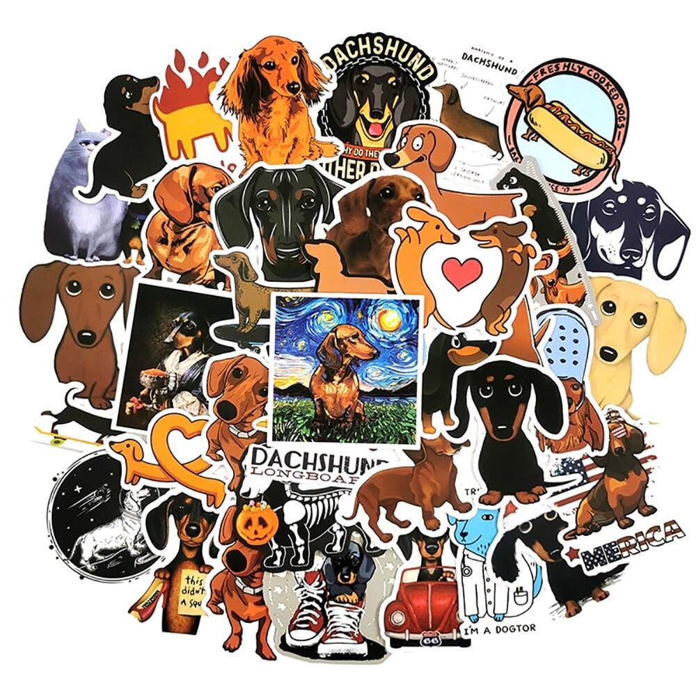 Stickers Chien Teckel