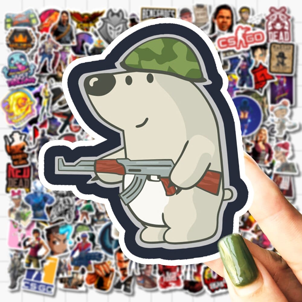 Stickers Jeux Vidéo<br> PC (200 pcs)