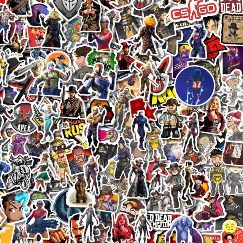 Stickers Jeux Vidéo<br> PC (200 pcs)