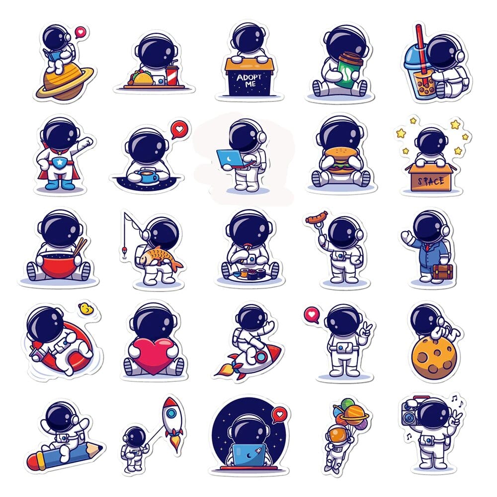 Stickers Kawaii Astronaute