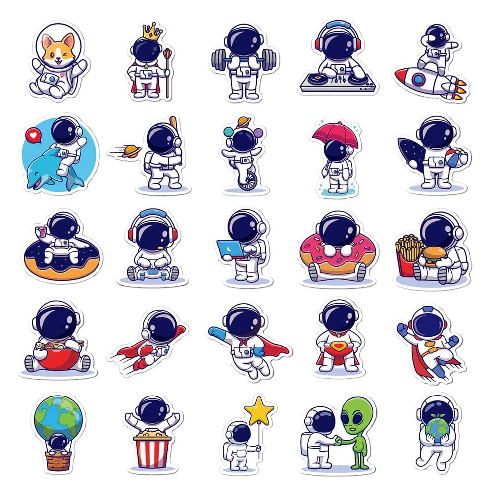 Stickers Kawaii Astronaute