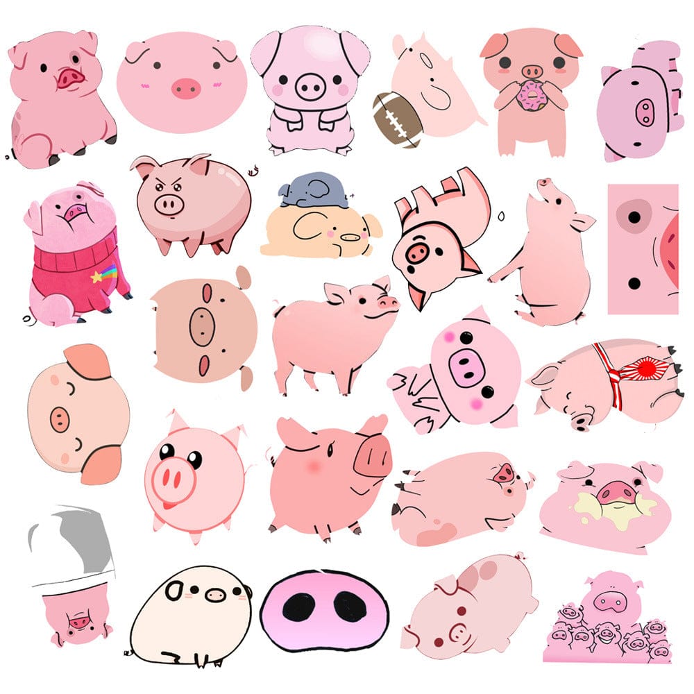 Stickers Kawaii Cochons