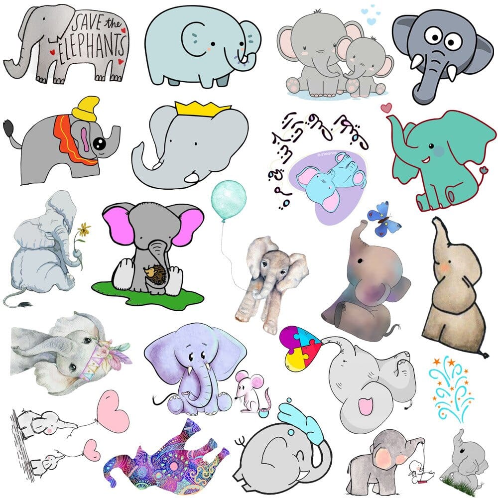 Stickers Kawaii Elephant