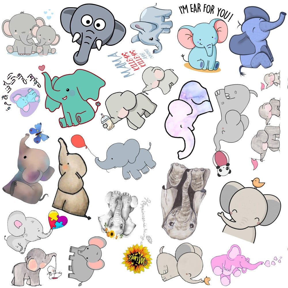 Stickers Kawaii Elephant