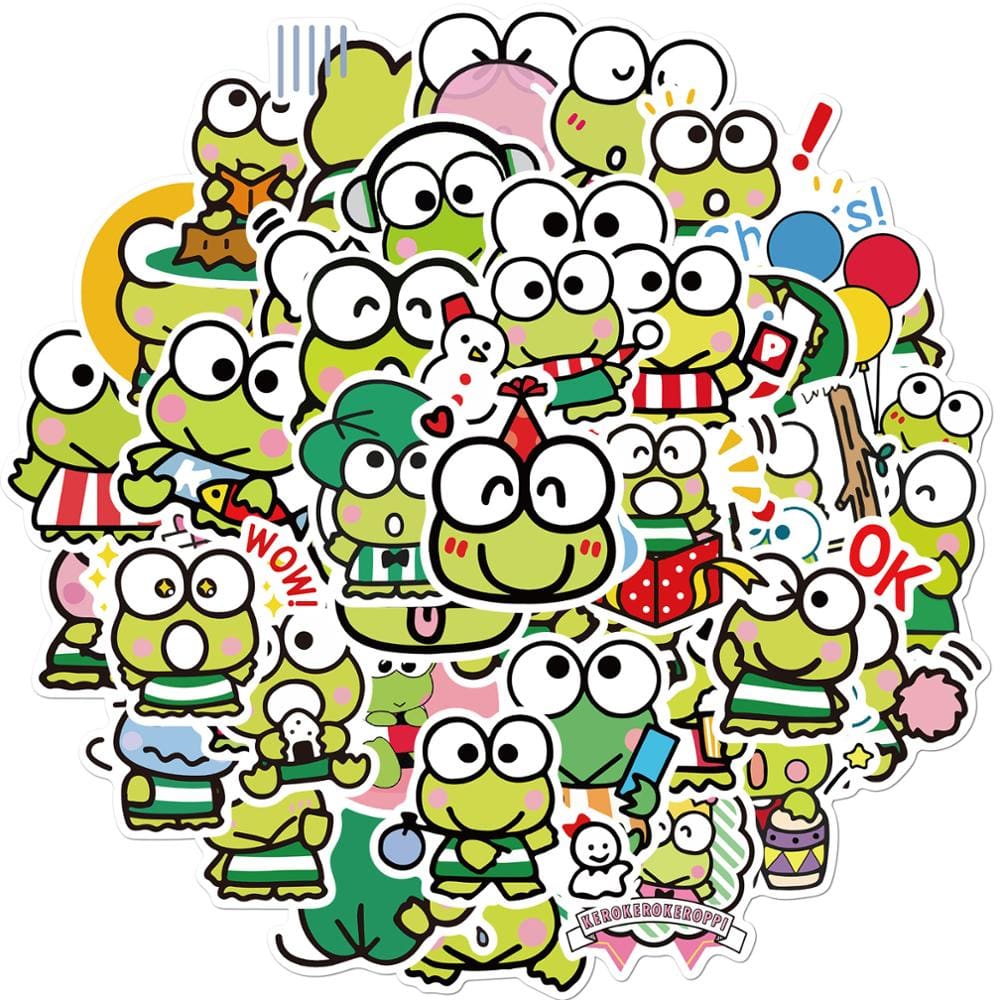 Stickers Kawaii Grenouilles