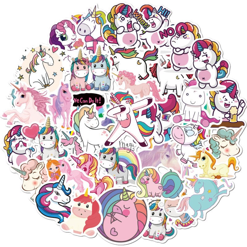 Stickers Licornes Kawaii