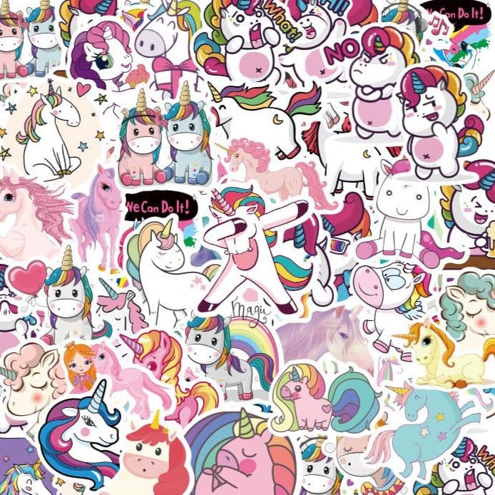 Stickers Licornes Kawaii