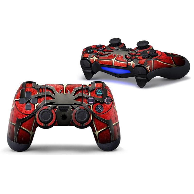 Stickers Manette PS4 Spiderman Rouge