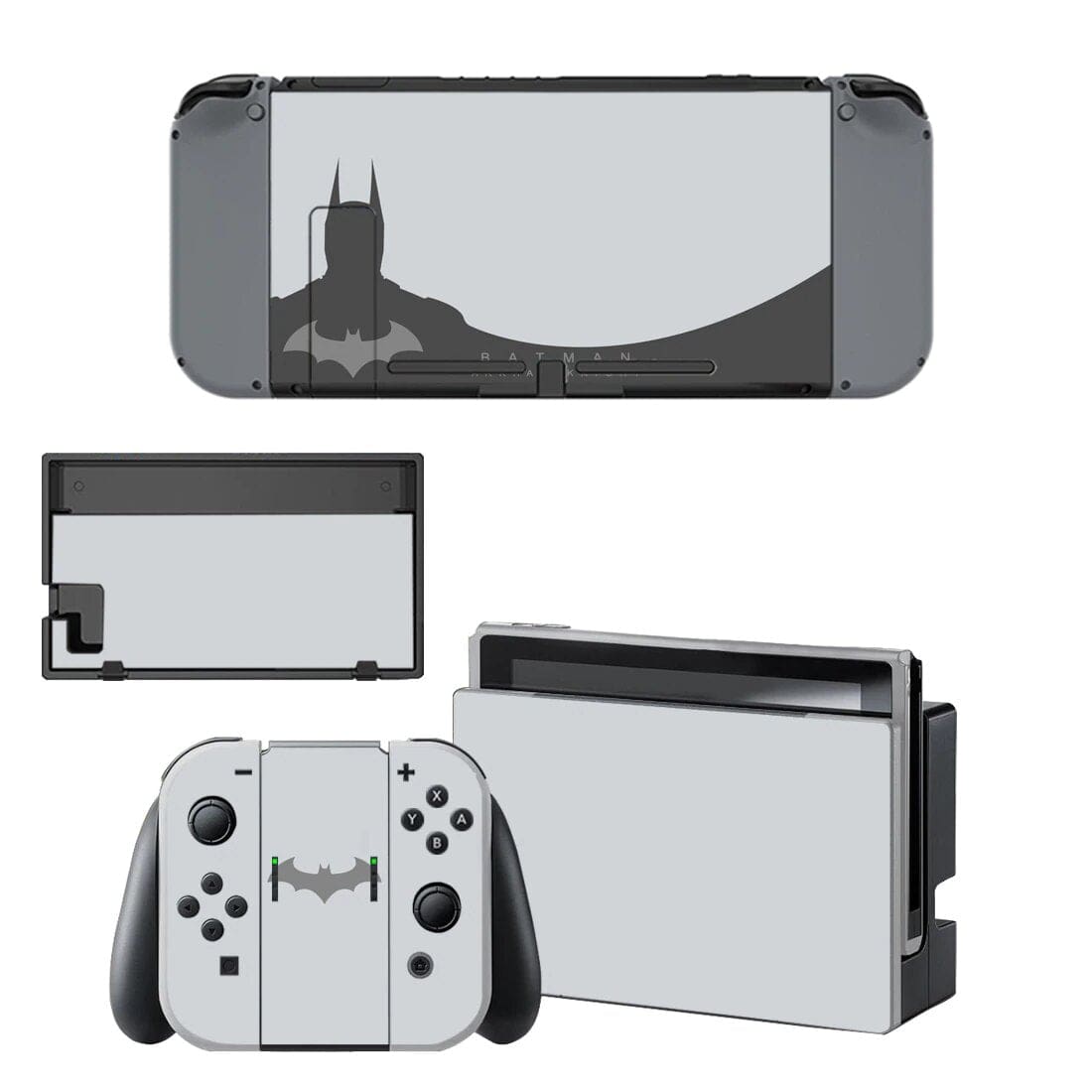 Stickers Nintendo Switch Batman Gris Clair