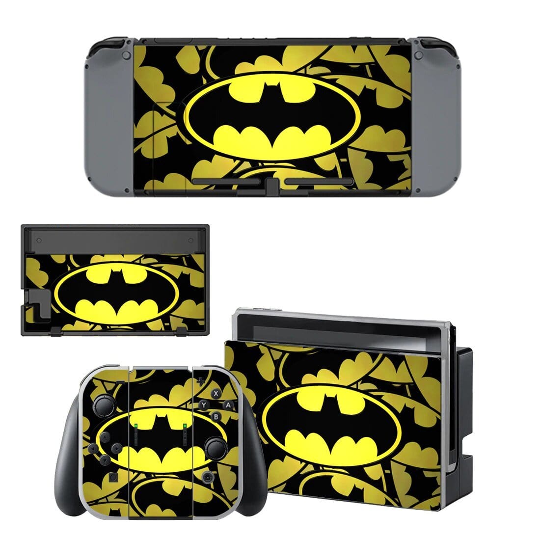 Stickers Nintendo Switch Batman Noir et Jaune