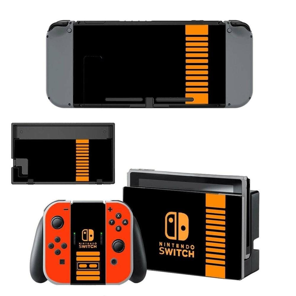 Stickers Nintendo Switch Noir et Orange