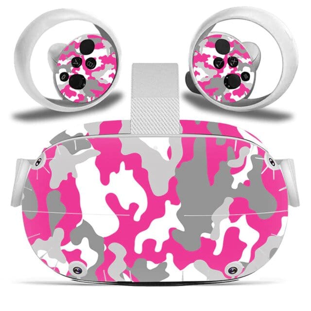 Stickers Oculus Quest 2 Camouflage Rose