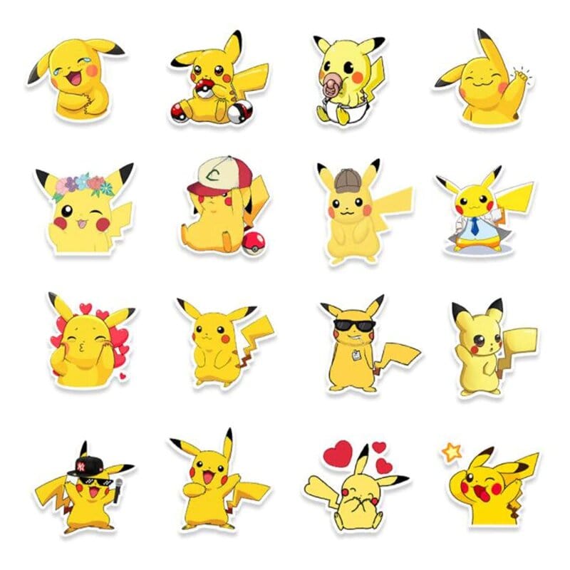 Stickers Pikachu<br> (50 pcs)