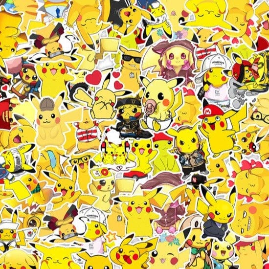 Stickers Pikachu<br> (50 pcs)