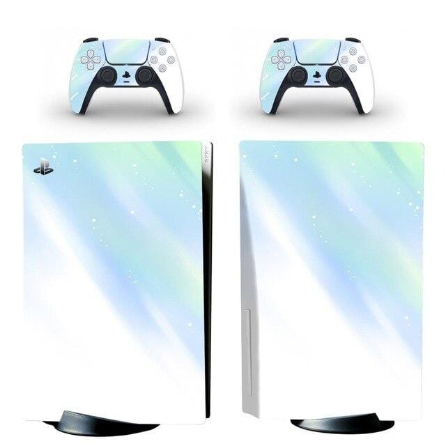 Stickers PS5<br> Blanc et Vert