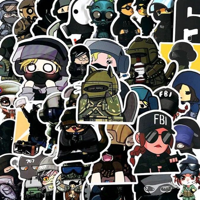 Stickers Rainbow 6 <br> (Pack de 49)