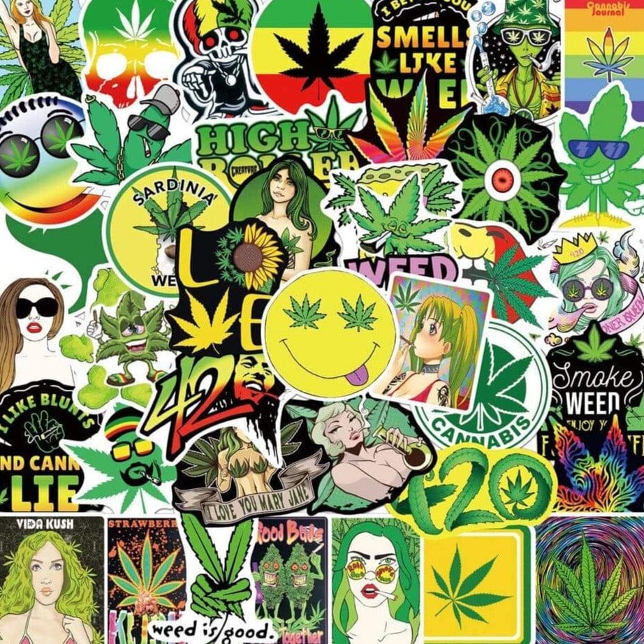 Stickers Reggae | Pack de 50 autocollants