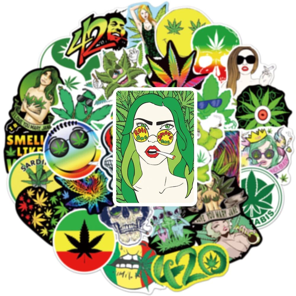 Stickers Reggae | Pack de 50 autocollants