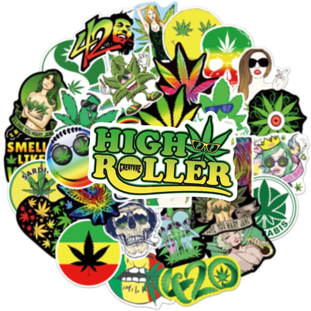 Stickers Reggae | Pack de 50 autocollants