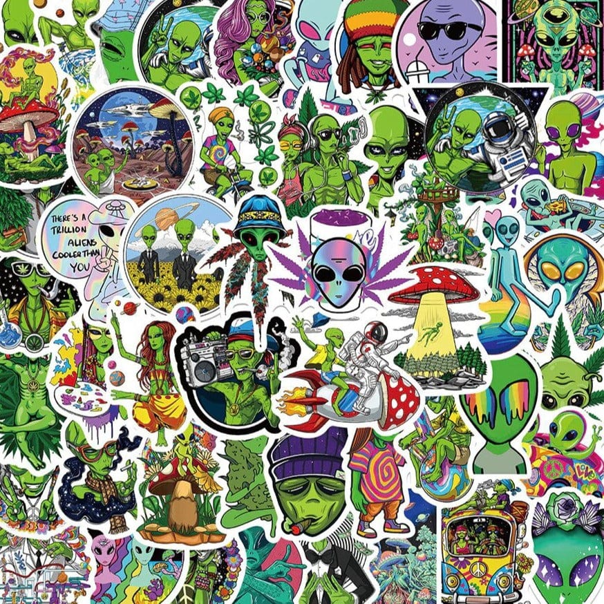 Stickers Skate <br> Aliens (50 pcs)