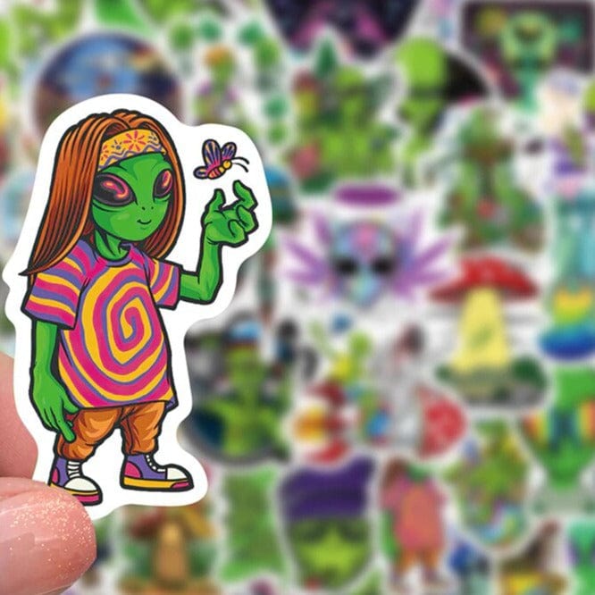 Stickers Skate <br> Aliens (50 pcs)