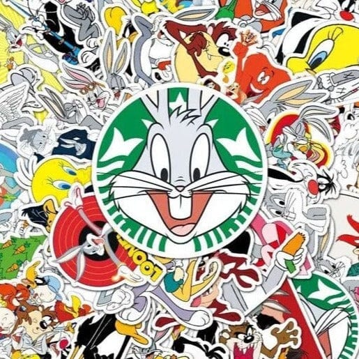 Stickers Skate<br> Looney Tunes (50 pcs)