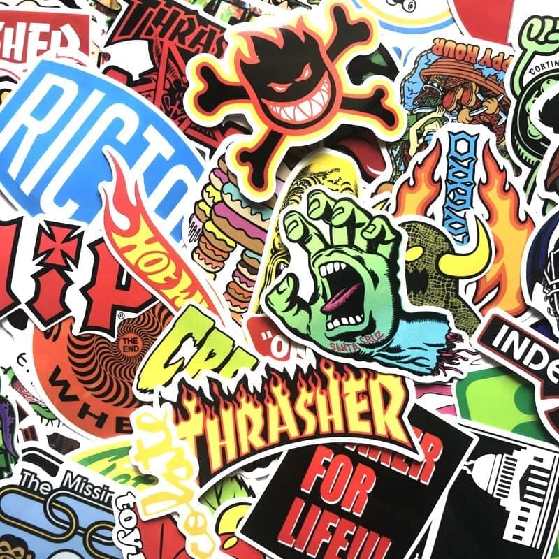 Stickers Skate | Pack de 100 Autocollants