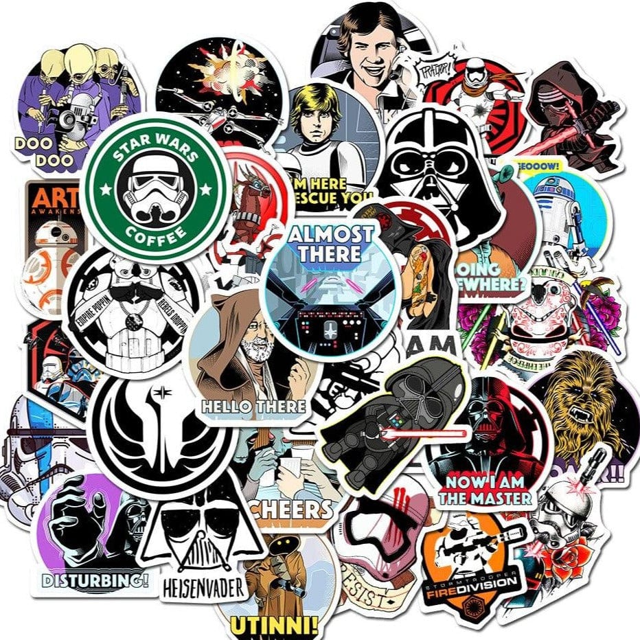 Stickers Skateboard<br> Star Wars (50pcs)