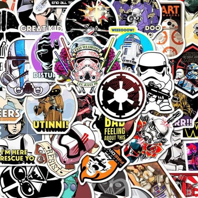 Stickers Skateboard<br> Star Wars (50pcs)