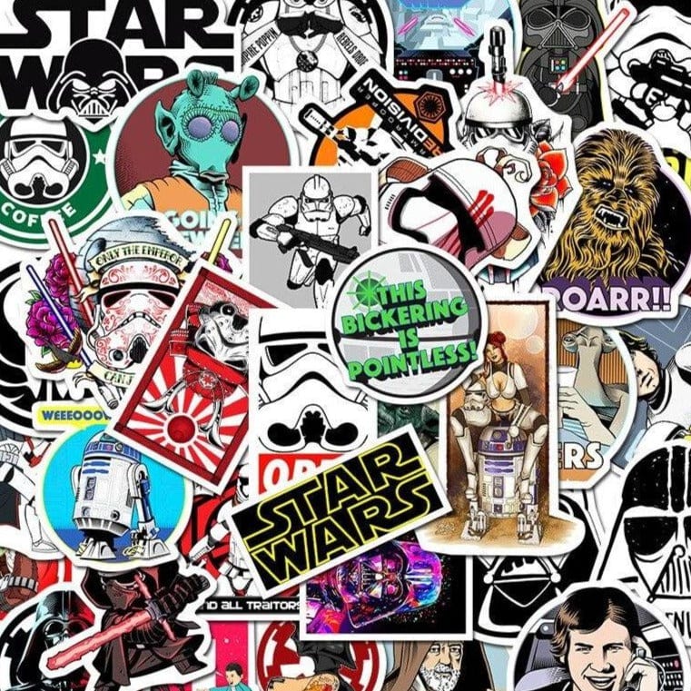 Stickers Skateboard<br> Star Wars (50pcs)