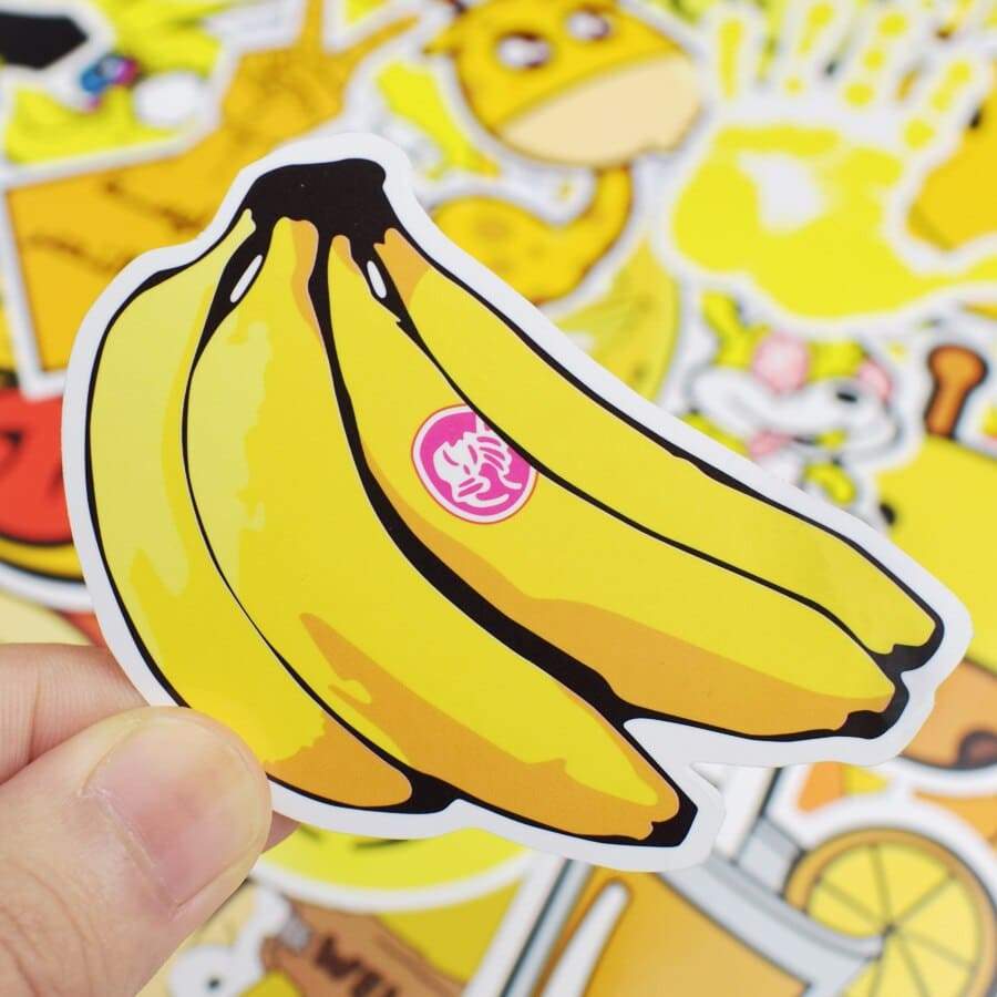 Stickers Skateboard Jaune