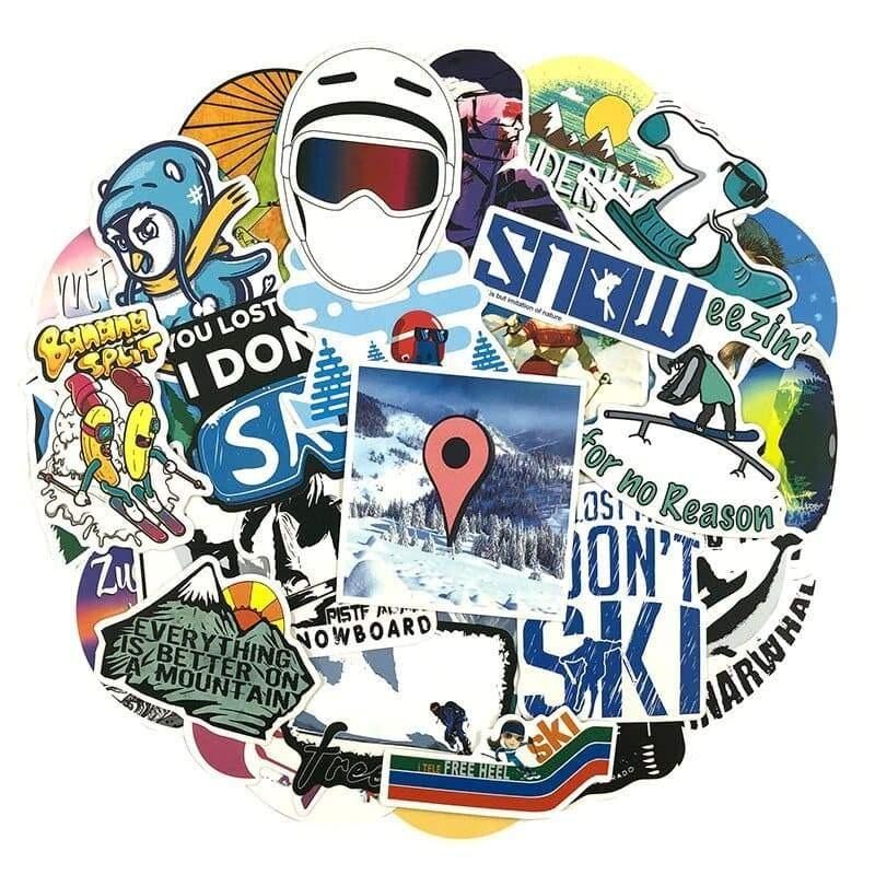 Stickers Ski | Pack de 35