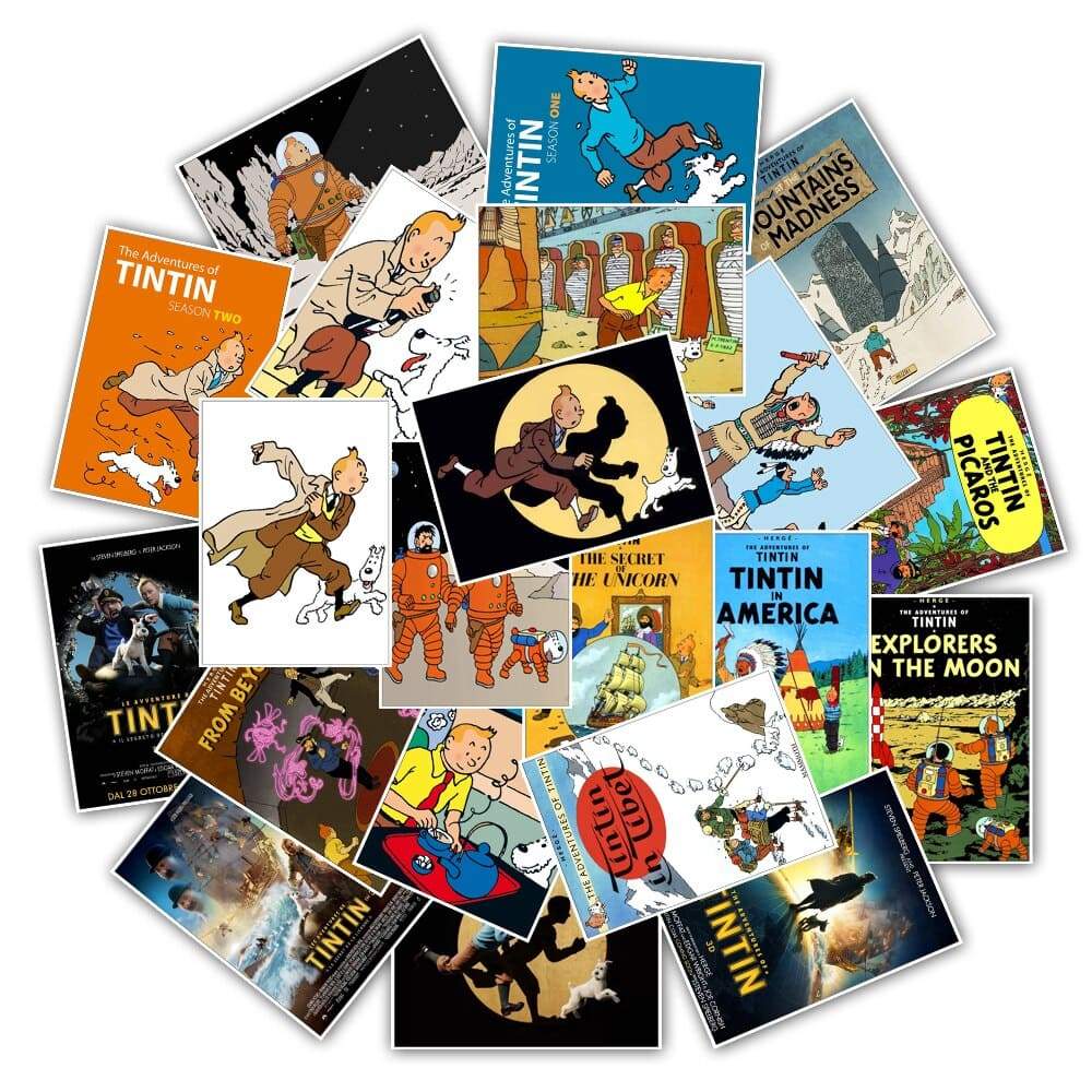 Stickers Tintin <br> (Pack de 25)