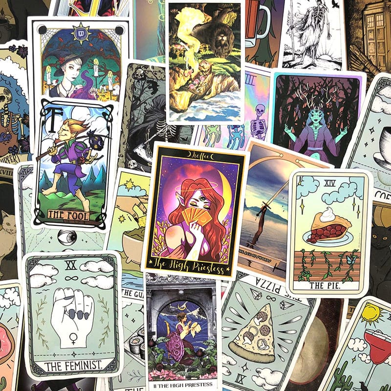 Stickers Vintage<br> Tarot (60 pcs)