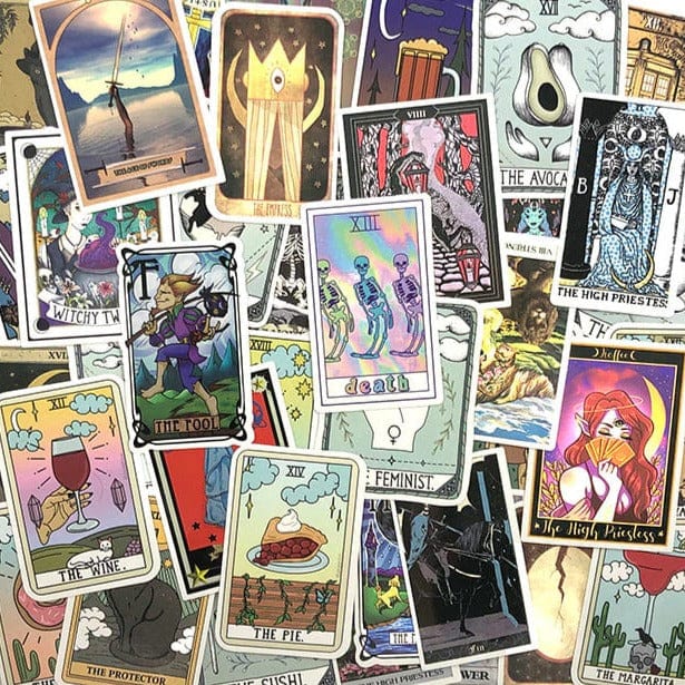 Stickers Vintage<br> Tarot (60 pcs)