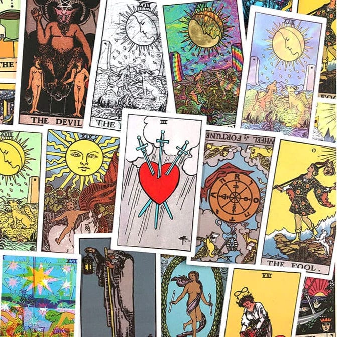 Stickers Vintage<br> Tarot Mat (60 pcs)