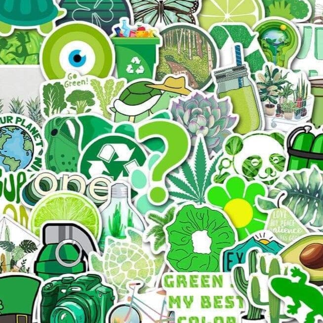 Stickers VSCO <br> Vert (50pcs)