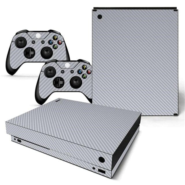 Stickers Xbox One X Carbone Gris