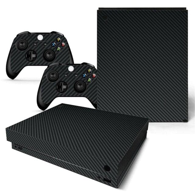 Stickers Xbox One X Carbone Noir